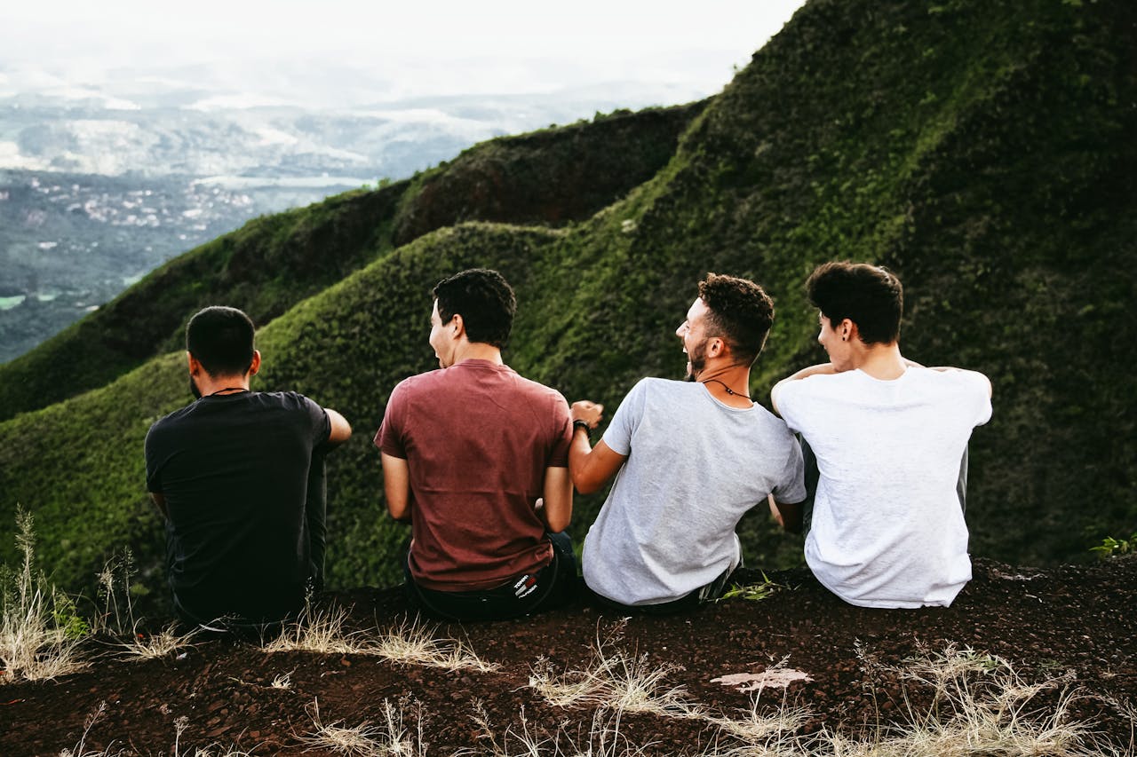 Men Sitting on the ground